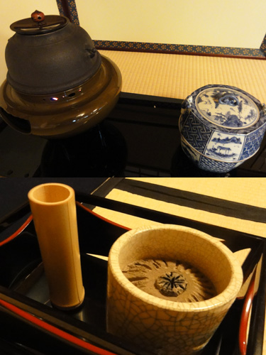 【 風炉・香合 】
【 煙草盆 】
茶席の様子と調和させます。
