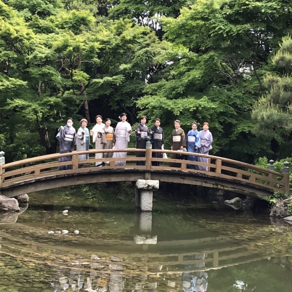 きものでお出かけ：栃木県中央公園-日本庭園散策④