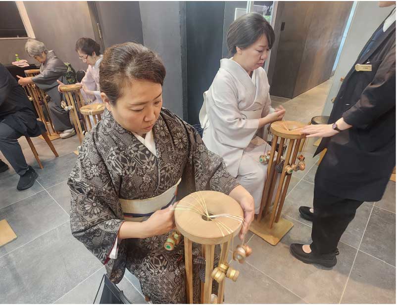 きものでおでかけ⑨/神楽坂 「道明」にて奈良紐体験