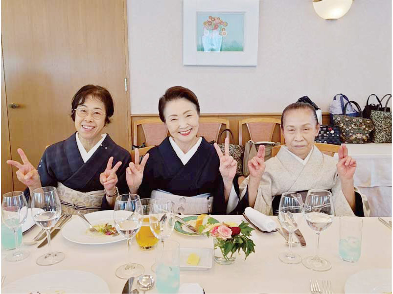 きものでお食事①/フランス料理アルピーノ