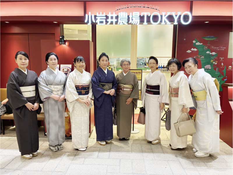 着物でいおでかけ/小岩井農場Tokyoにてお食事2