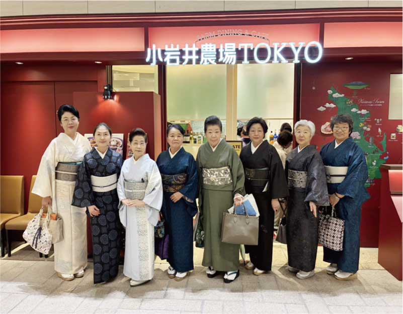 着物でいおでかけ/小岩井農場Tokyoにてお食事4