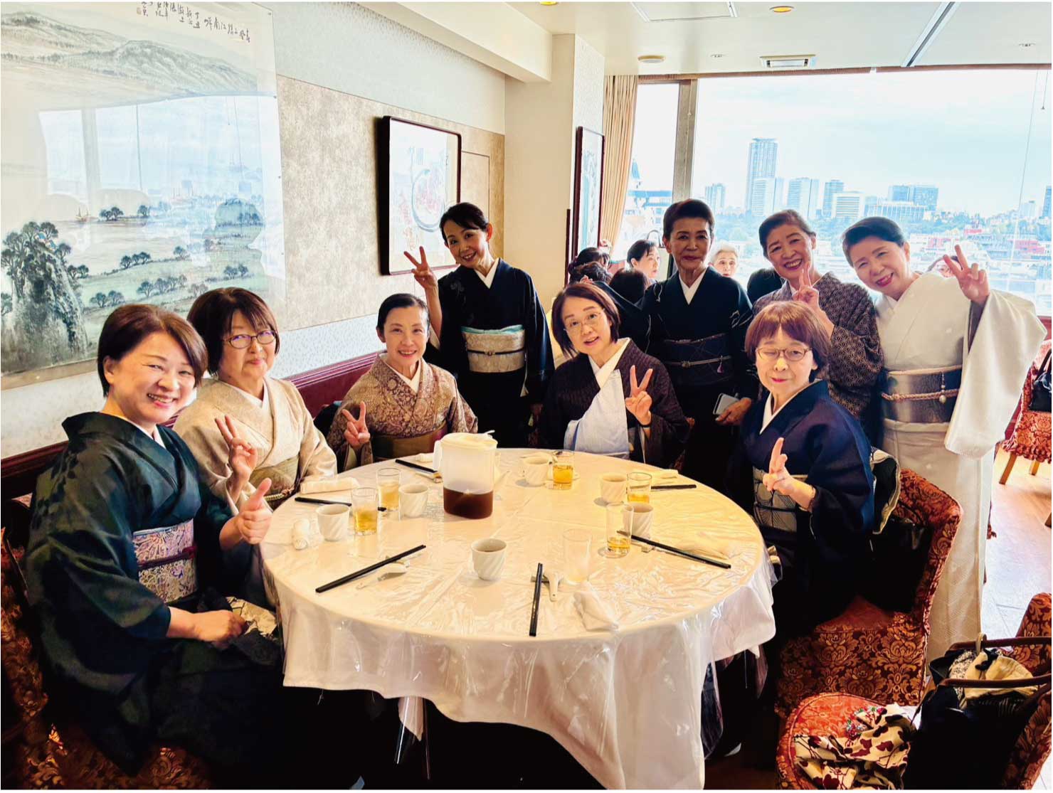 着物でお食事⑪①/中華 源源飲店